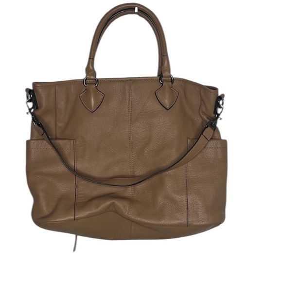 Aimee Kestenberg Sunbury Tan Calf Leather Tote BLEMISH - Picture 2 of 10